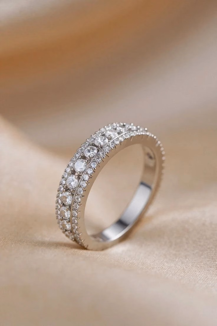 Eterna diamond eternity band ring